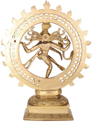 Brass Natraj Dancing Shiva 15" image 1