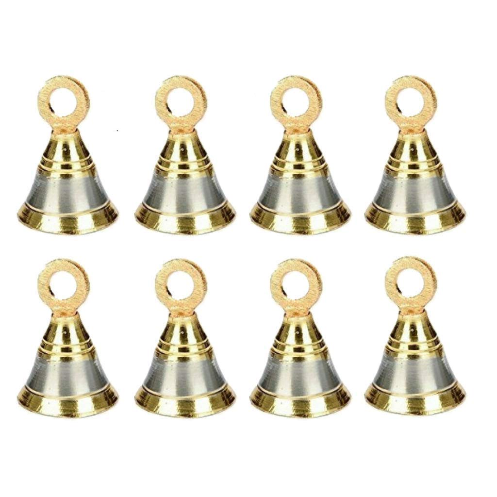 Set of 8 Brass Pooja Bell/Jingle Bells image 0