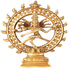 Brass Natraj Dancing Shiva 5" image 0