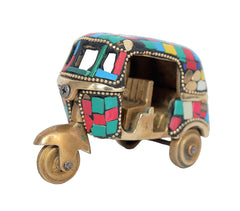 Brass Auto Rickshaw Miniature image 0