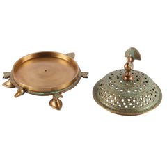 Brass Peacock Incense Burner Lobandan image 2