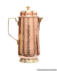 Copper Hammered Jug Pitcher 1000ml image 1