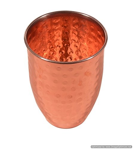 Copper Water Glass Tumbler 300ml image 1
