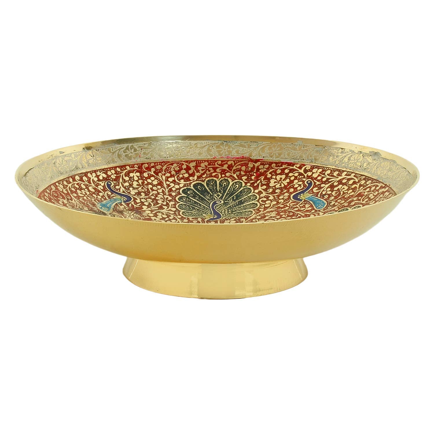 Brass Fruit Bowl 10"