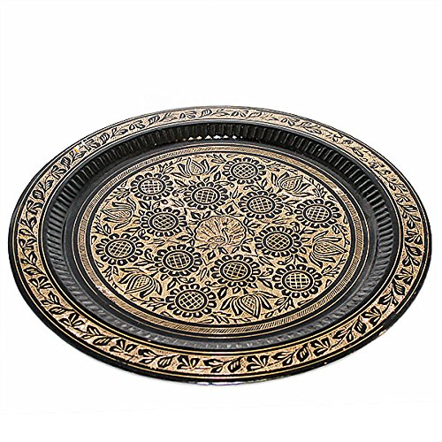 Brass Wine Glass Set with Tray image 1