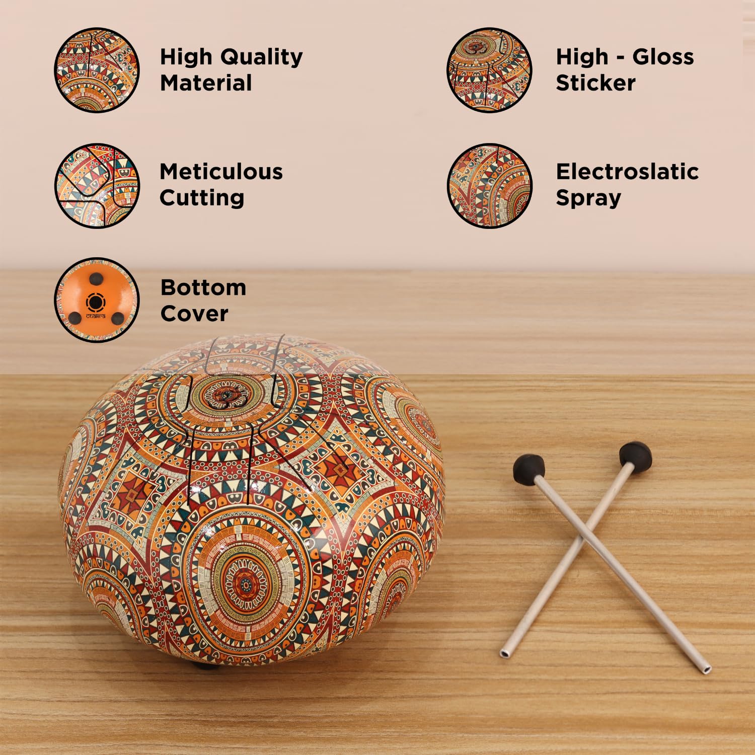 Hand Pan Drum/Happy Drum (5 Inches) image 3