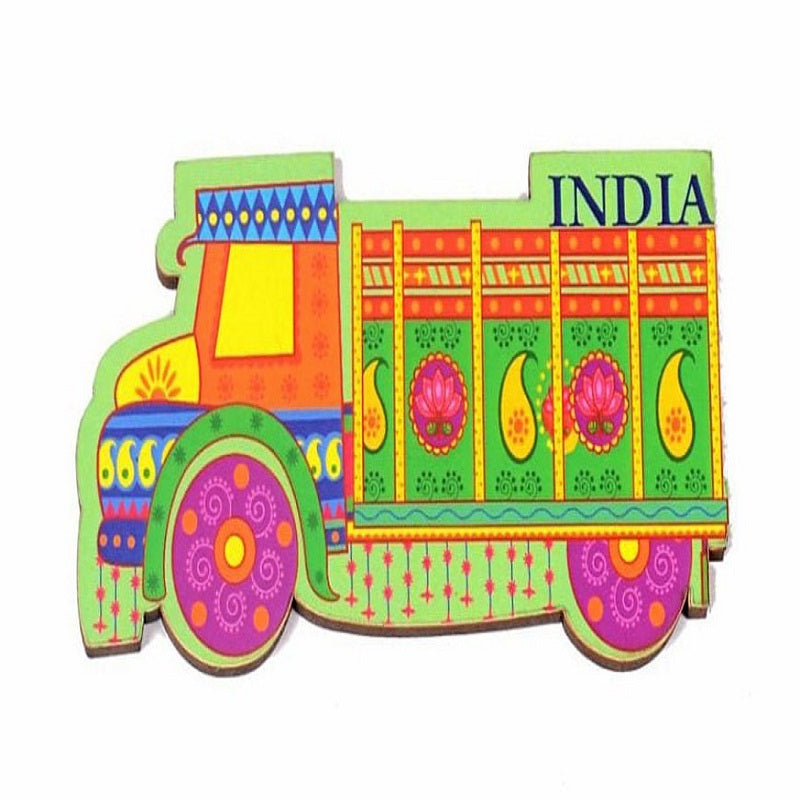 Wooden Fridge Magnet-Truck image 0