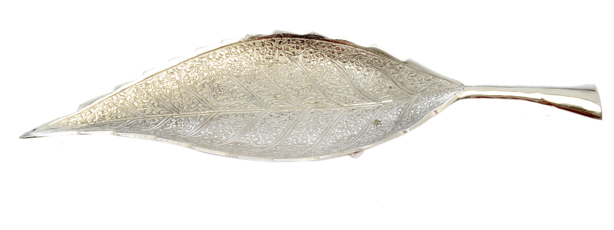 Brass Tray in Leaf Shape image 0