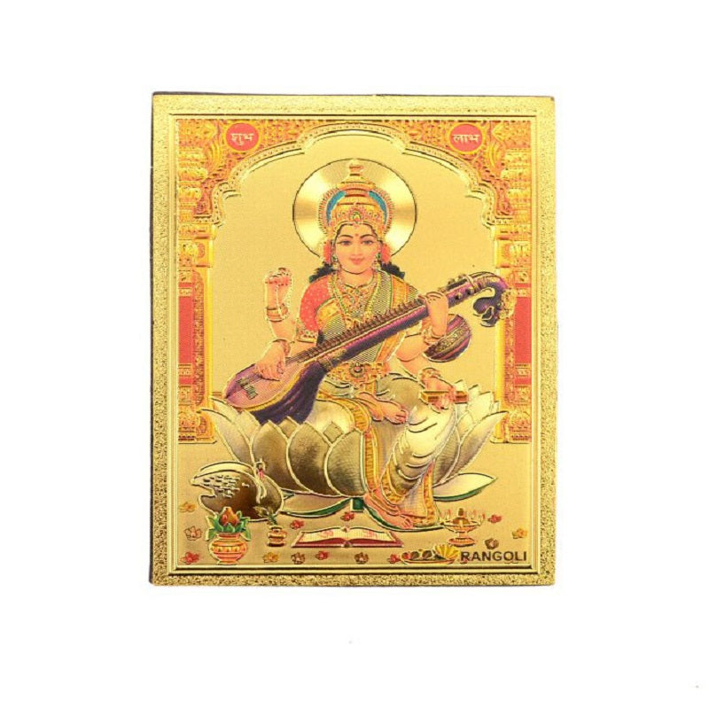 Goddess Saraswati Fridge Magnet image 0