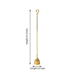 Brass Hanging Bell with Chain image 2