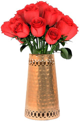 Metal Flower Vase 8" image 0