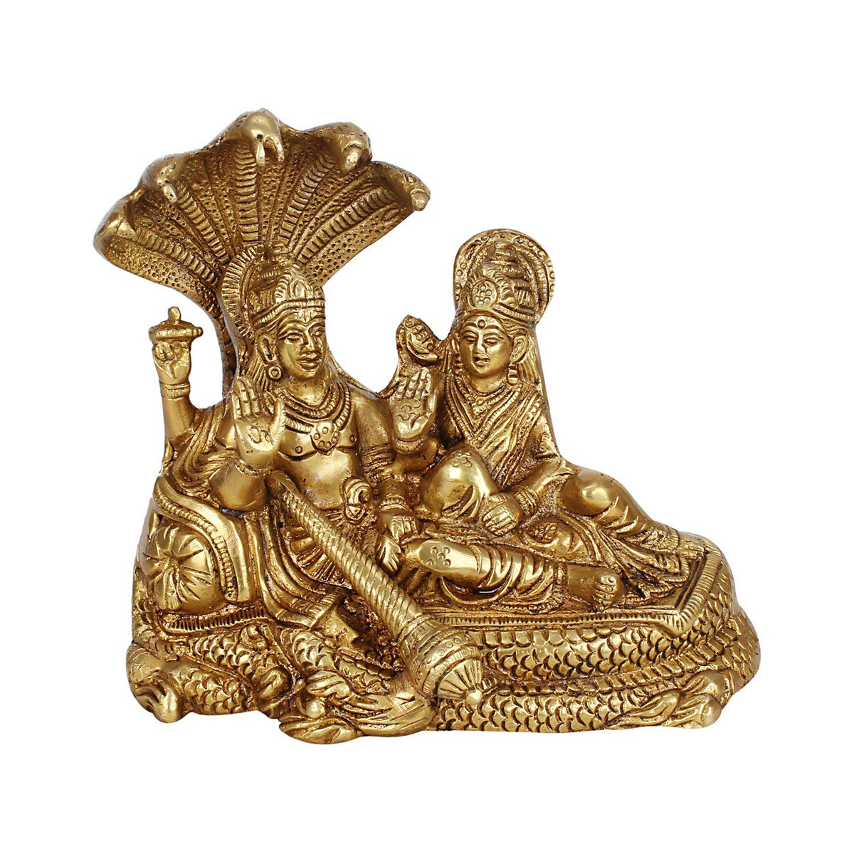 Brass Laxmi Narayan Statue-7" image 0