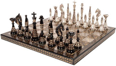 Brass Tribal Chess Set (12"x12") image 0