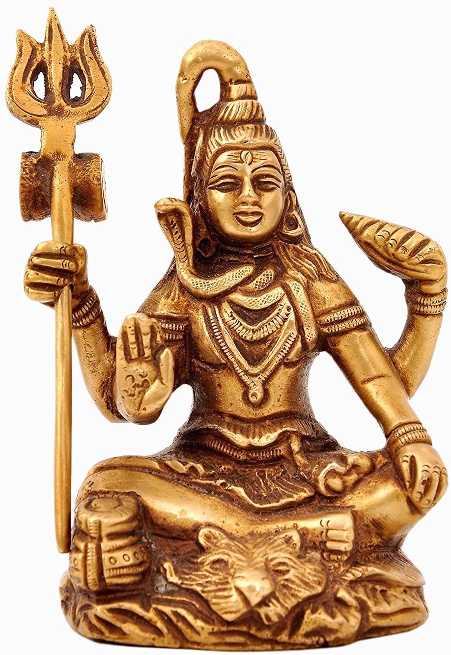 Brass Shiva Shankar 5" image 0