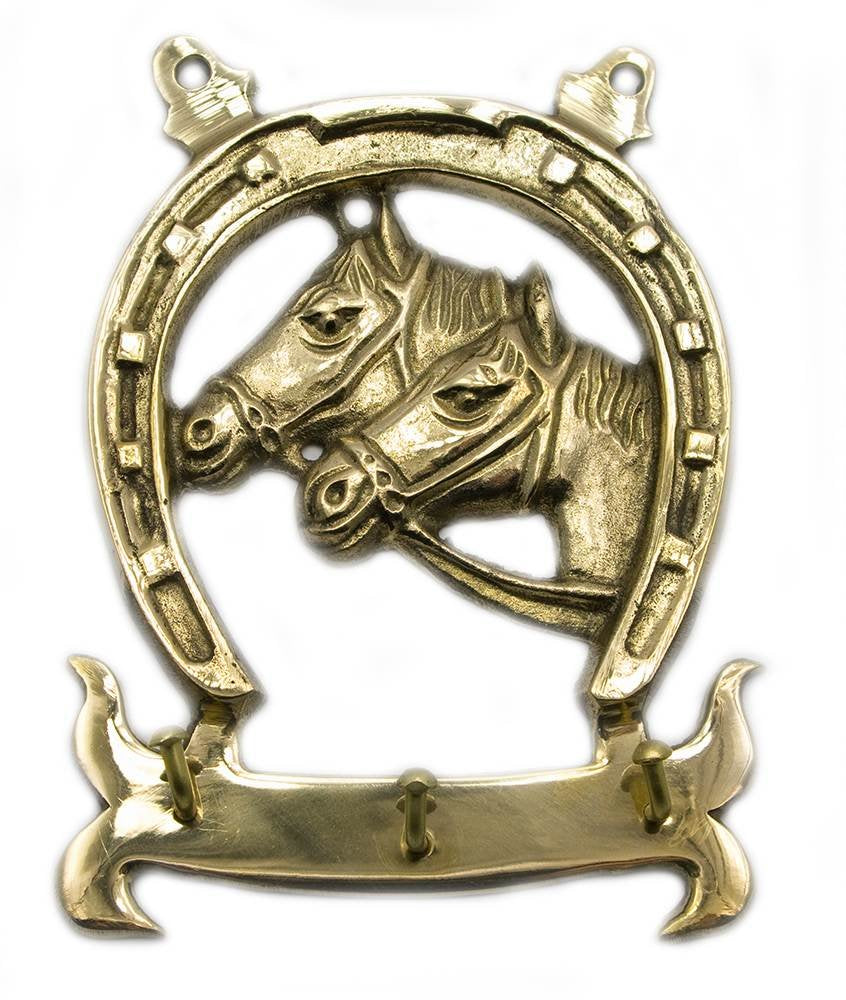 Brass Horse Naal Shoe with Hanger image 0