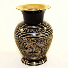 Brass Flower Vase 6" image 0