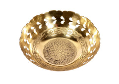 Brass Fruit Bowl 6" image 1