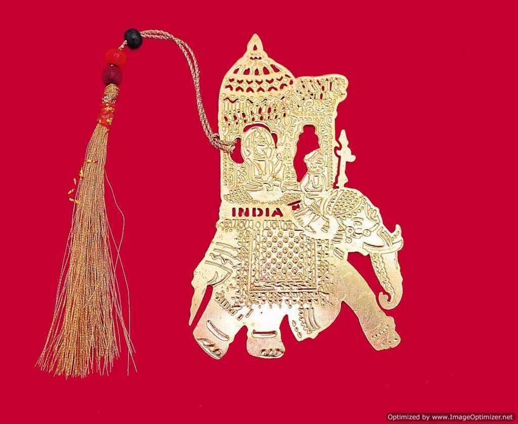 Brass Bookmark-Elephant image 1