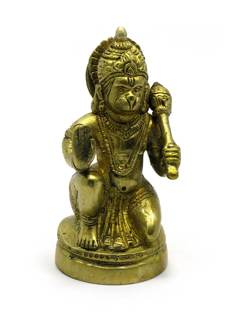 Brass Hanumanji Sitting image 0