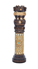 Wooden Ashoka Stambh- Ashoka Pillar image 0