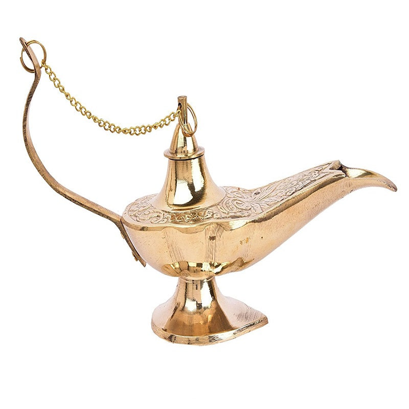 Brass Alladin Chirag Lamp 6" image 0