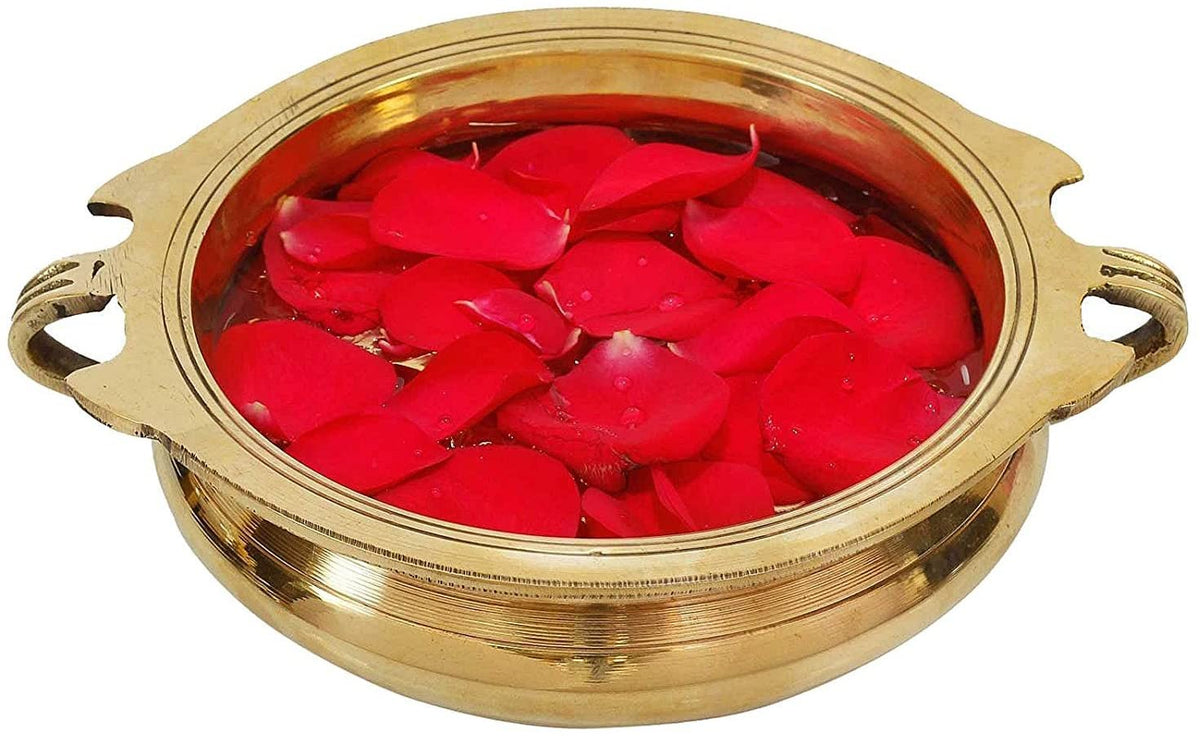 Decorative Plain Brass Urli 12" image 0