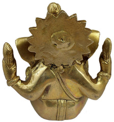 Brass Ganesha Idol-5" image 1