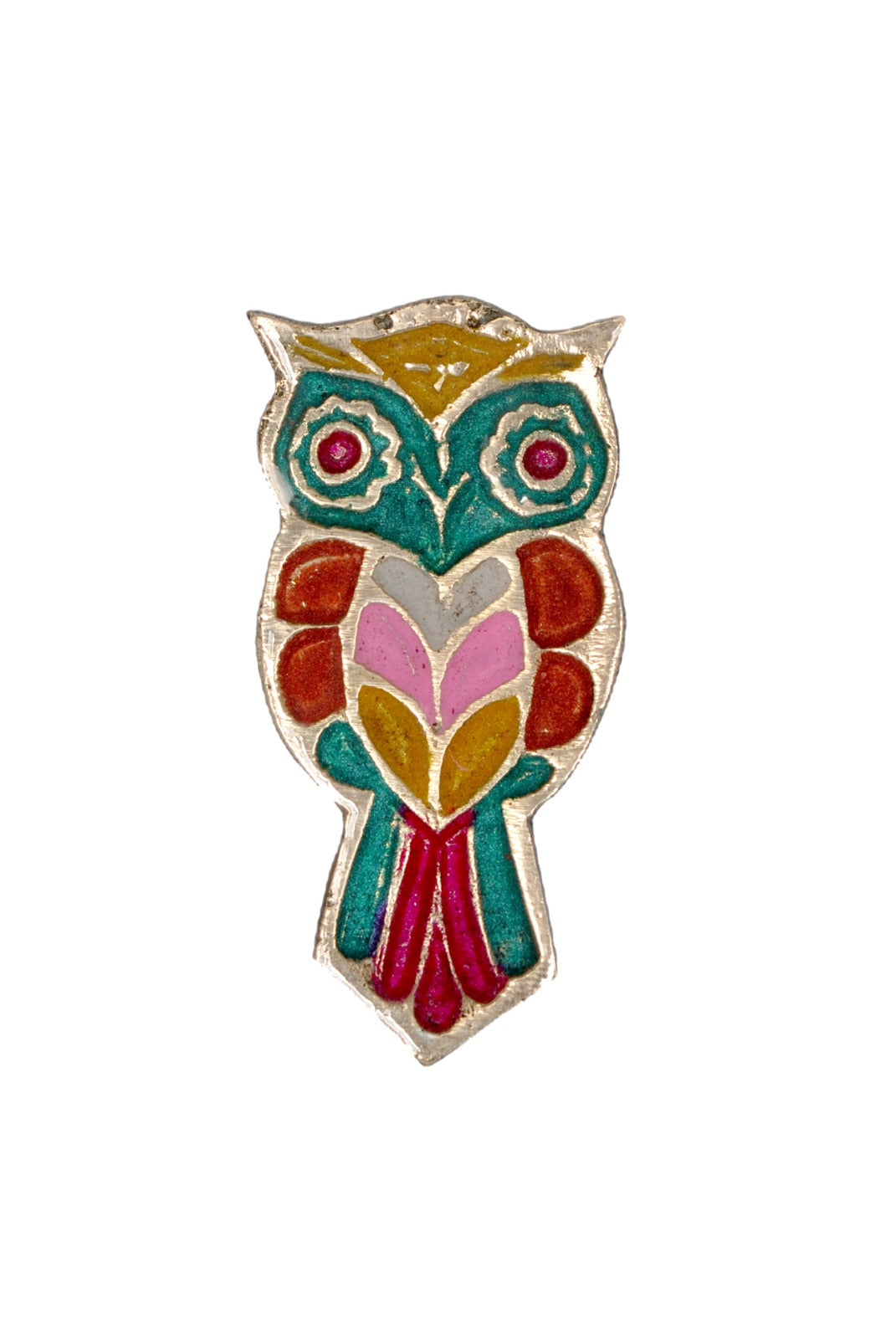 Brass Fridge Magnet-Owl