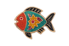 Brass Fridge Magnet-Fish