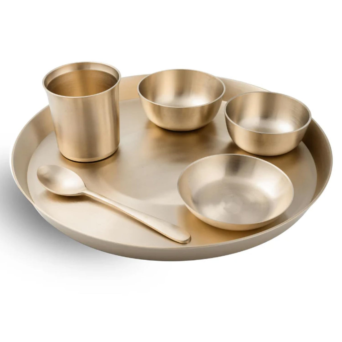 Kansa Thali Set / 6 Pcs Bronze Dinner Set