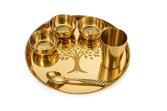 Kansa Thali Set / 6 Pcs Bronze Dinner Set