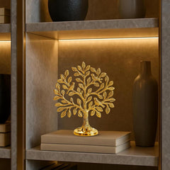 100% Pure Brass (6 inch) Kalpvriksh Tree with Birds | Good Luck Gift