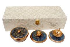 Brass Puja Combo Set with Box image 2
