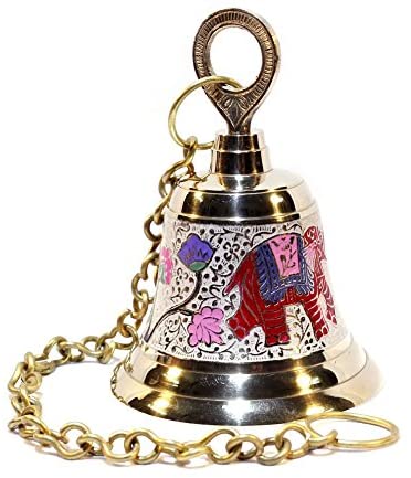 Brass Hanging Bell for Puja image 1
