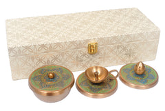 Brass Puja Combo Set with Box image 1