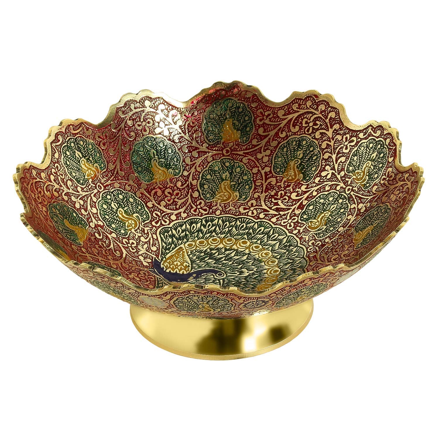 Brass Fruit Bowl 8" image 0