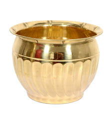Brass Planter 6" image 0