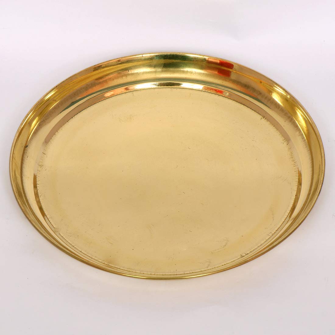 Brass Puja Thali/Pooja Plate (Gold, 11 Inch) image 0