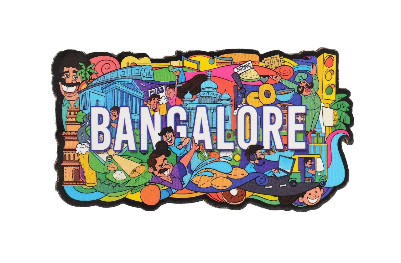 Wooden Fridge Magnet-Banglore image 0