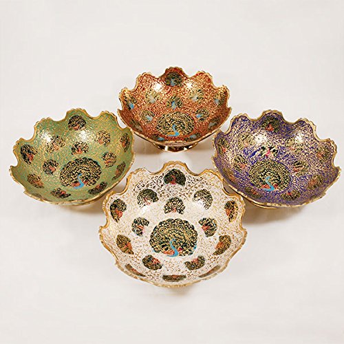 Set of 4 Brass Fruit Bowl 4" image 2