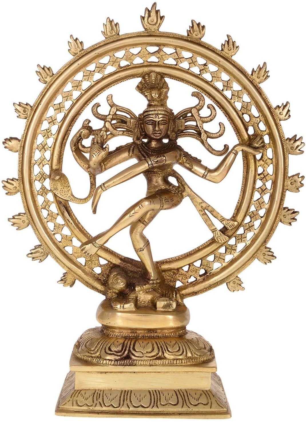 Brass Natraj Dancing Shiva 15" image 0