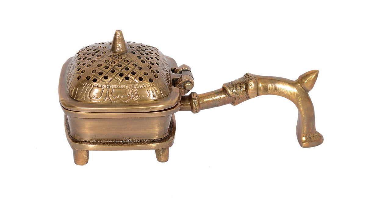 Brass Lobandan Charcoal Incense Burner/Bakhoor Burner image 0