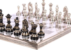 Brass Chess Board Game Set -(12"x12") image 0