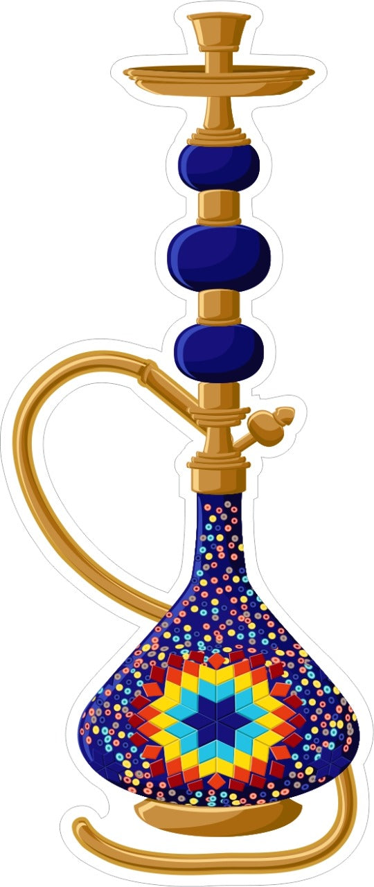 Wooden Fridge Magnet-Hookah image 0