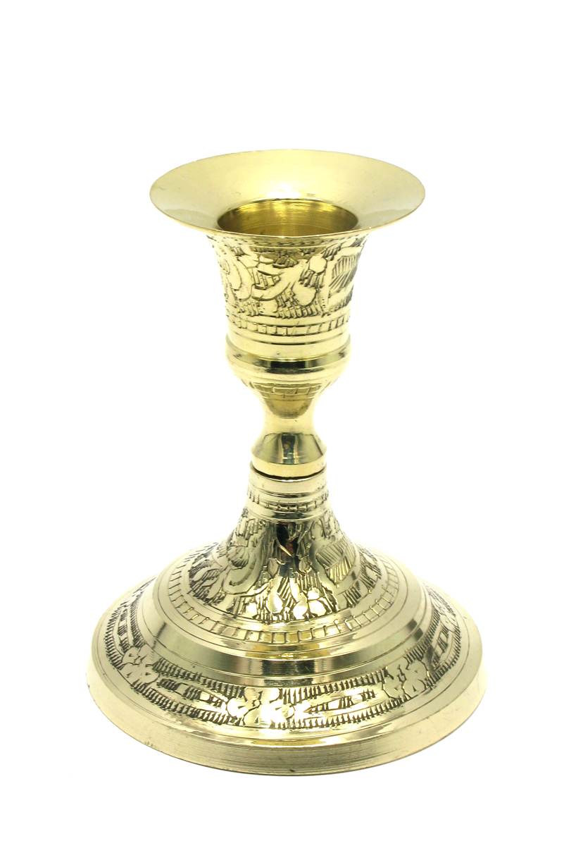 Brass Candle Stand 4" image 0