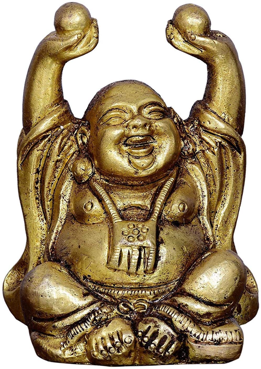 Brass Lauging Buddha image 0