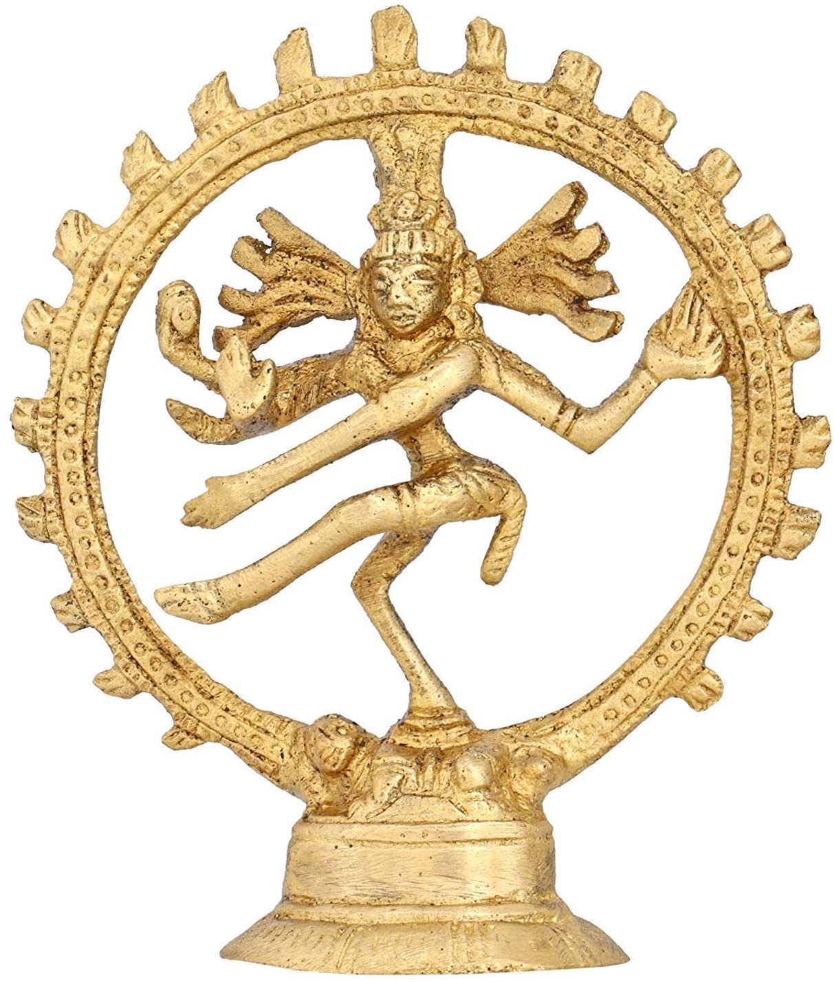 Brass Natraj Dancing Shiva 4" image 0