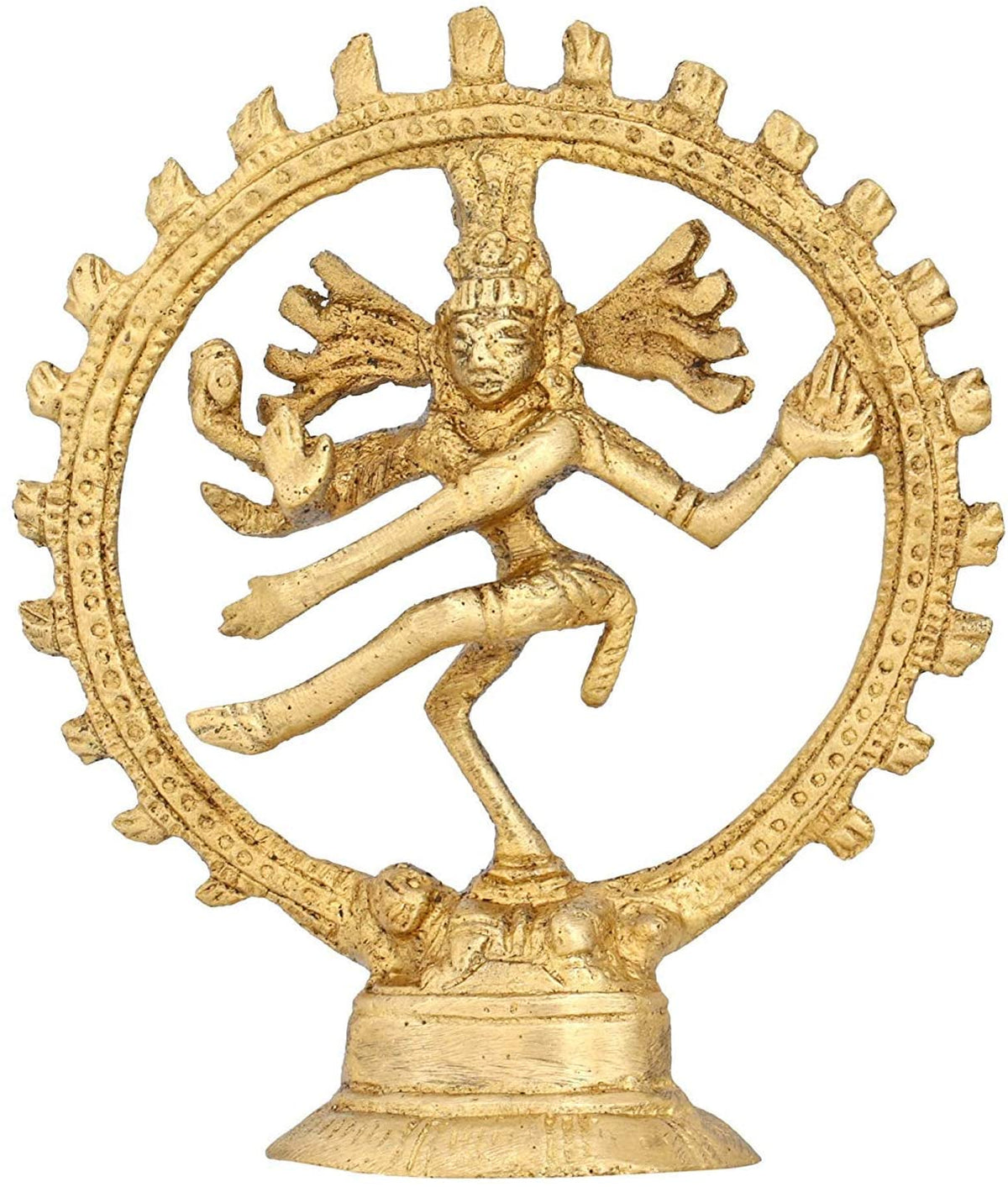 Brass Natraj Dancing Shiva 4" image 0