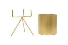 Metal Planter Pot with Stand 12" image 2