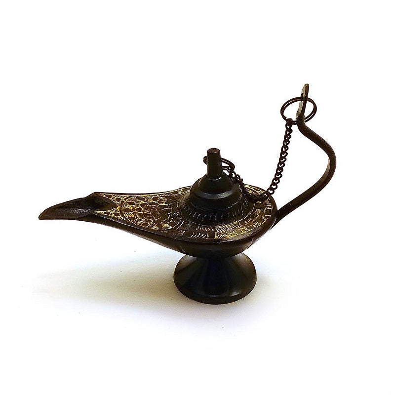 Brass Alladin Chirag Lamp 4" image 0